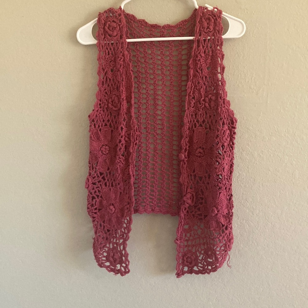 9. Boho vest fits up to a large